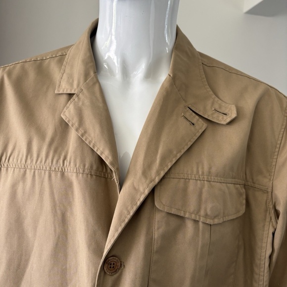 Fjallraven Travel Blazer G-1000 Cotton Utility Field Jacket Pockets Tan Sz XL - Picture 13 of 13